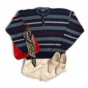 insane vtg retro 70s 80s 90s y2k preppy academia sweater